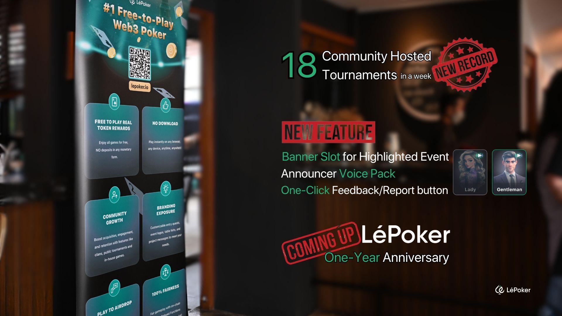 New Milestone in Community Tournaments and brought Social Poker to DevCon!